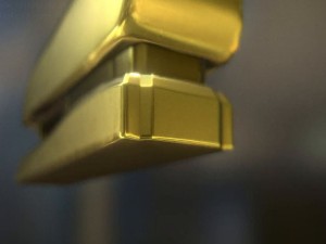 stapler rigged and animated gold version Model 3D