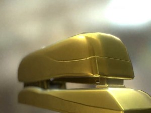 stapler rigged and animated gold version Model 3D