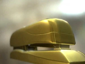 stapler rigged and animated gold version 3D Model