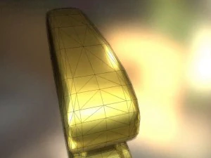 stapler rigged and animated gold version 3D Model