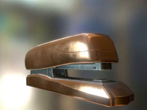 stapler rigged and animated copper version 3D Model