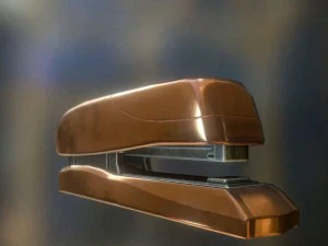stapler rigged and animated copper version 3D Model