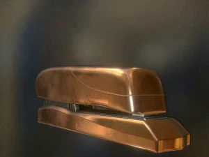 stapler rigged and animated copper version 3D Model