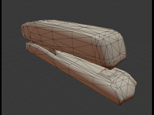 stapler rigged and animated copper version 3D Model