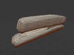 stapler rigged and animated copper version 3D Model