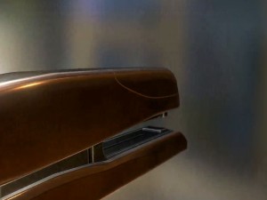 stapler rigged and animated copper version 3D Model