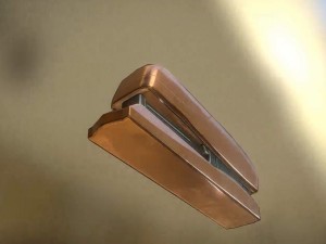 stapler rigged and animated copper version 3D Model