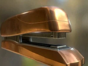 stapler rigged and animated copper version 3D Model