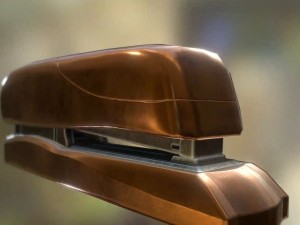 stapler rigged and animated copper version 3D Model