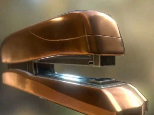 stapler rigged and animated copper version 3D Model