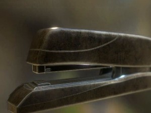 stapler rigged and animated brass version 3D 모델