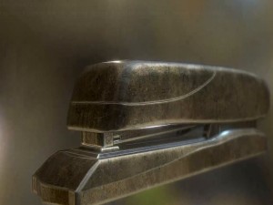 stapler rigged and animated brass version 3D 모델