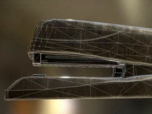 stapler rigged and animated brass version 3D 모델