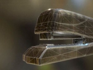 stapler rigged and animated brass version 3D 모델