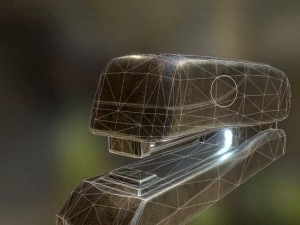 stapler rigged and animated brass version 3D 모델