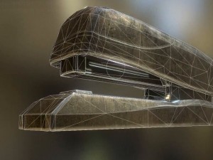 stapler rigged and animated brass version 3D 모델
