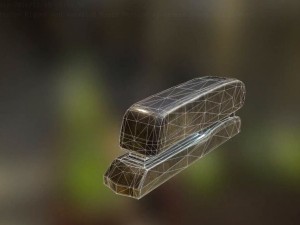 stapler rigged and animated brass version 3D 모델