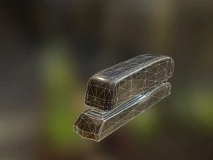 stapler rigged and animated brass version 3D Model