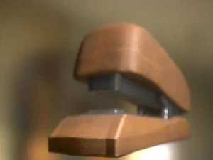 스테이플러 조작 및 애니메이션 목재 버전 3D 모델