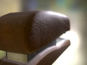 스테이플러 조작 및 애니메이션 목재 버전 3D 모델