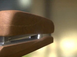 스테이플러 조작 및 애니메이션 목재 버전 3D 모델