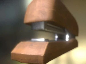 스테이플러 조작 및 애니메이션 목재 버전 3D 모델