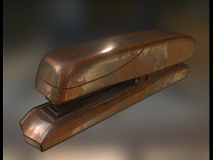 stapler pack rigged and animated 3D Model