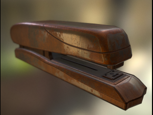stapler pack rigged and animated 3D Model