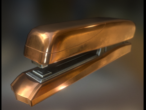stapler pack rigged and animated 3D Model