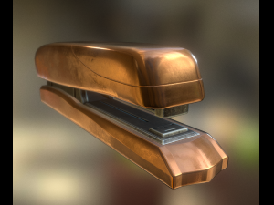 stapler pack rigged and animated 3D Model