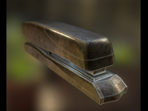stapler pack rigged and animated 3D Model