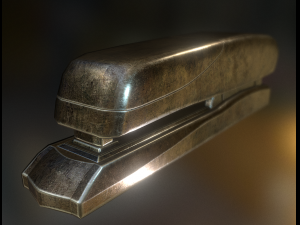 stapler pack rigged and animated 3D Model