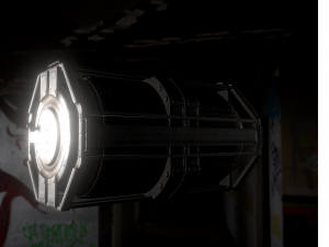futuristic backup generator old and dirty version 3D 模型