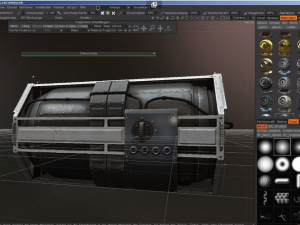 futuristic backup generator pack 3D Model