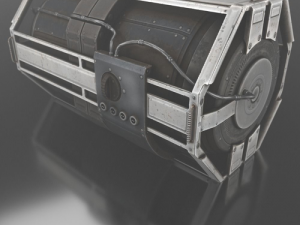 futuristic backup generator pack 3D Model