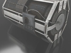 futuristic backup generator pack 3D Model