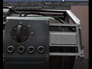 futuristic backup generator pack 3D Model