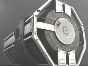 futuristic backup generator pack 3D Model