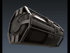futuristic backup generator pack 3D Model