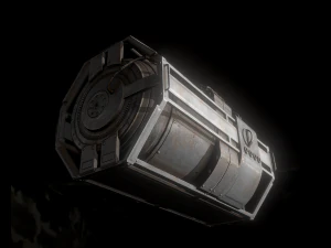 futuristic backup generator pack 3D Model