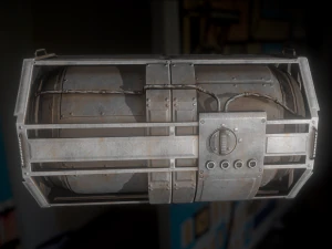 futuristic backup generator pack 3D Model