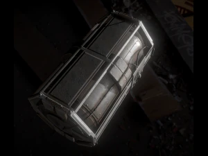 futuristic backup generator pack 3D Model