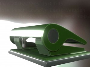 hole punch basic version rigged and animated 3D 모델