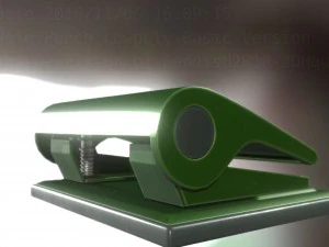 hole punch basic version rigged and animated 3D Model