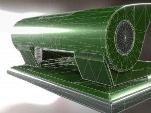 hole punch basic version rigged and animated 3D Model