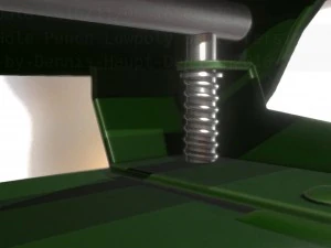 hole punch basic version rigged and animated 3D Model