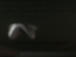 hole punch basic version rigged and animated 3D 모델