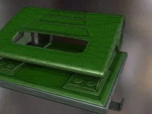 hole punch basic version rigged and animated 3D Model