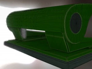 hole punch basic version rigged and animated 3D Model