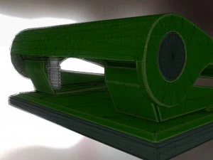 hole punch basic version rigged and animated 3D Model